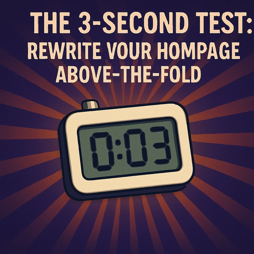 The 3-Second Test: Transform Your Homepage Above-the-Fold
